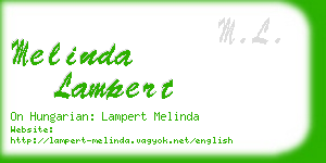 melinda lampert business card